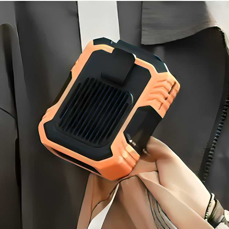 Portable Waist Fan With Power Bank & LED Flashlight