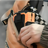 Portable Waist Fan With Power Bank & LED Flashlight