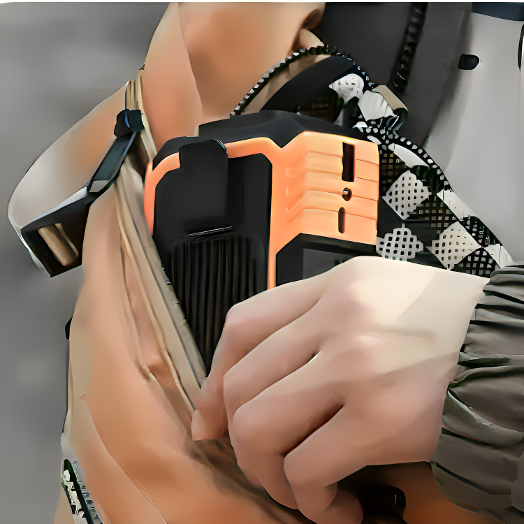Portable Waist Fan With Power Bank & LED Flashlight