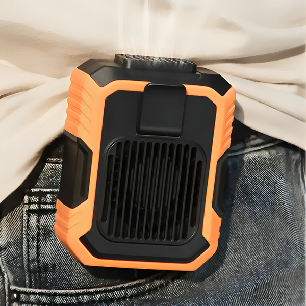 Portable Waist Fan With Power Bank & LED Flashlight